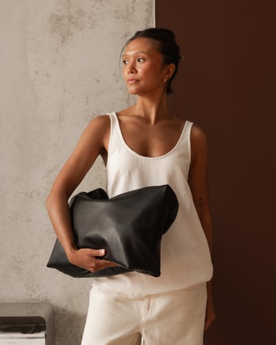 Monaco Shoulder Bag - Black - Lifestyle