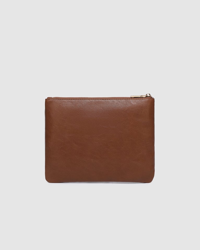 Louenhide Louie Pouch   Saddle Cognac