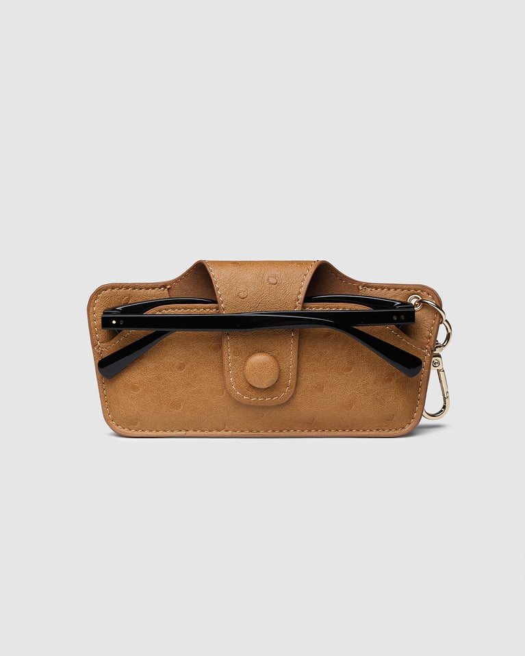 Louenhide Skittle Sunglass Case Ostrich Nutmeg