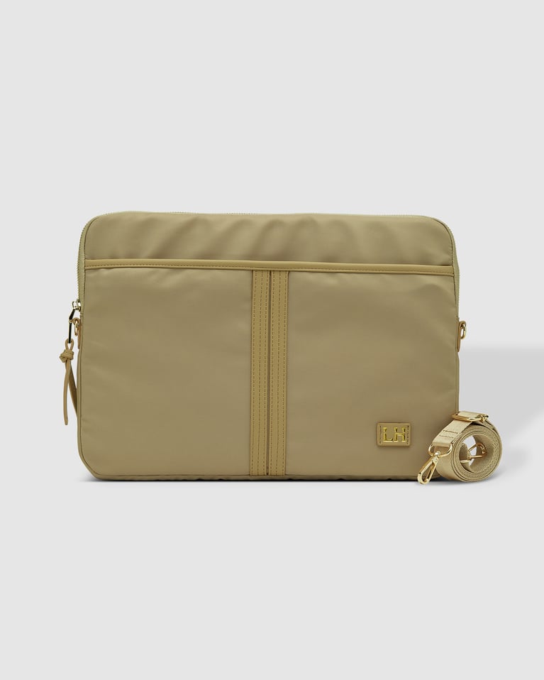 Louenhide Lina Nylon Laptop Sleeve Beige