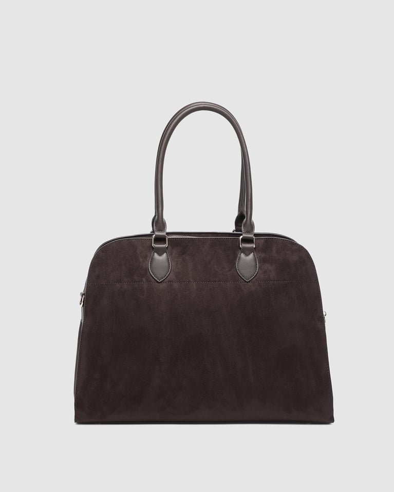 Louenhide Blaire Suede Tote Bag  Chocolate