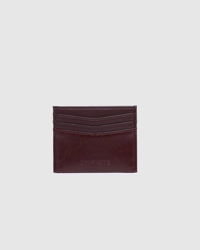 Louenhide Ada Cardholder Burgundy Patent