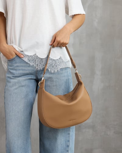 Georgina Shoulder Bag  - Honey - Lifestyle