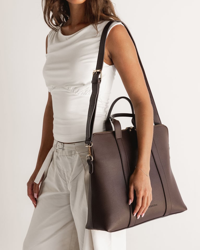 Louenhide Rhodes Trolley Laptop Bag Chocolate