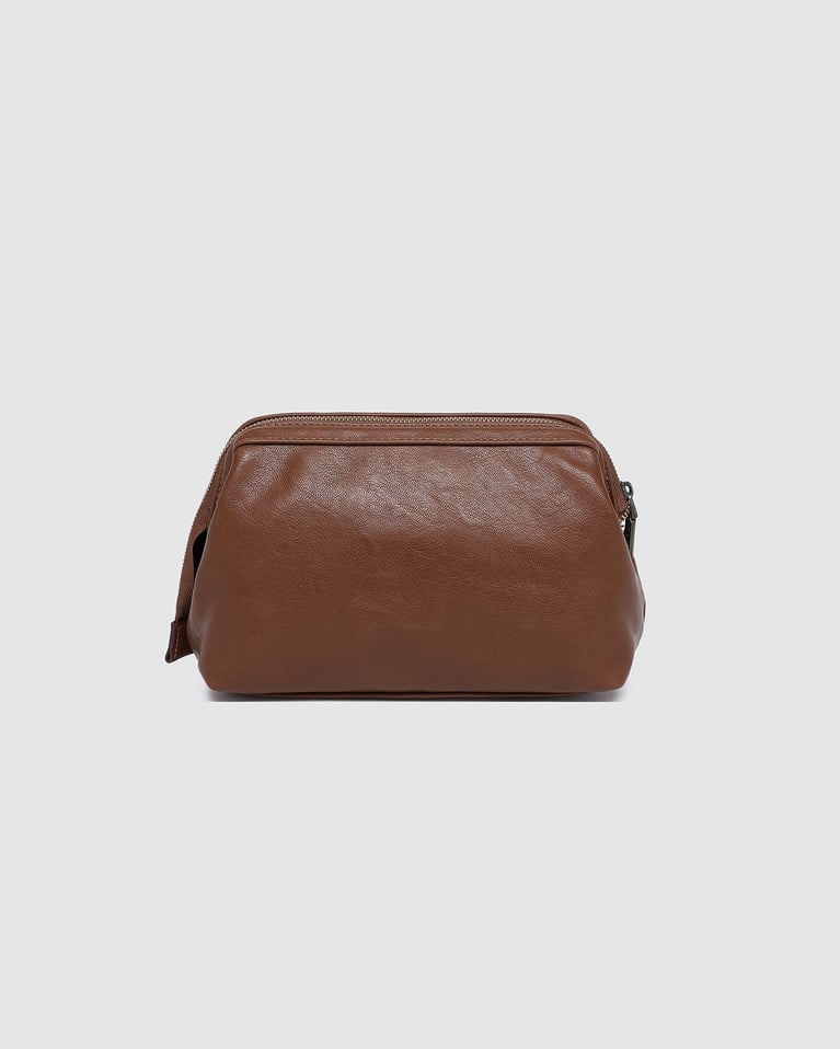 Louenhide Albie Cosmetic Case Saddle Cognac
