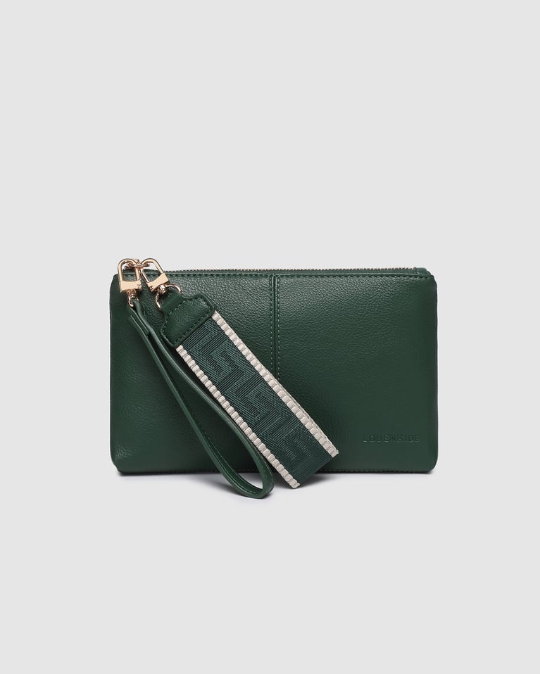 Louenhide Mimi Gia Wristlet Forest Green