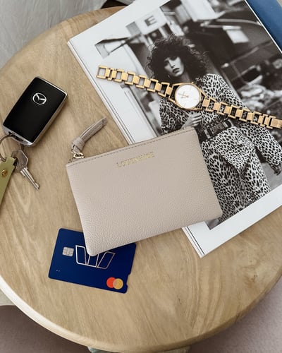 Kuta Cardholder Purse - Oat - Lifestyle
