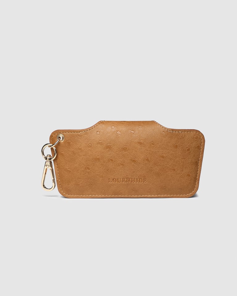 Louenhide Skittle Sunglass Case Ostrich Nutmeg