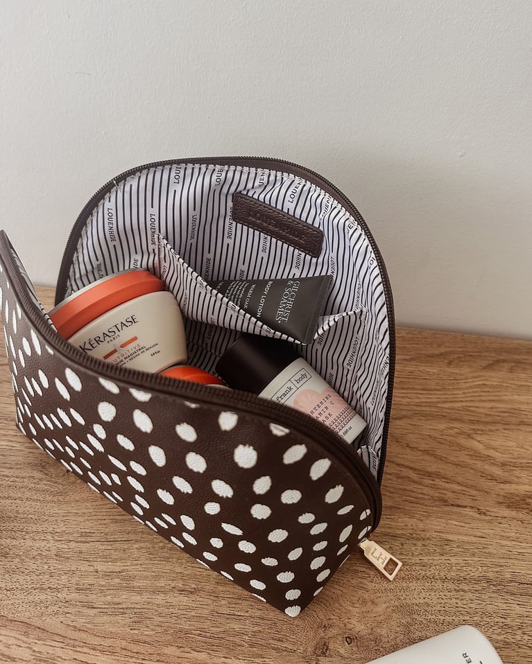 Louenhide Nancy Cosmetic Bag  Chocolate Raindrop