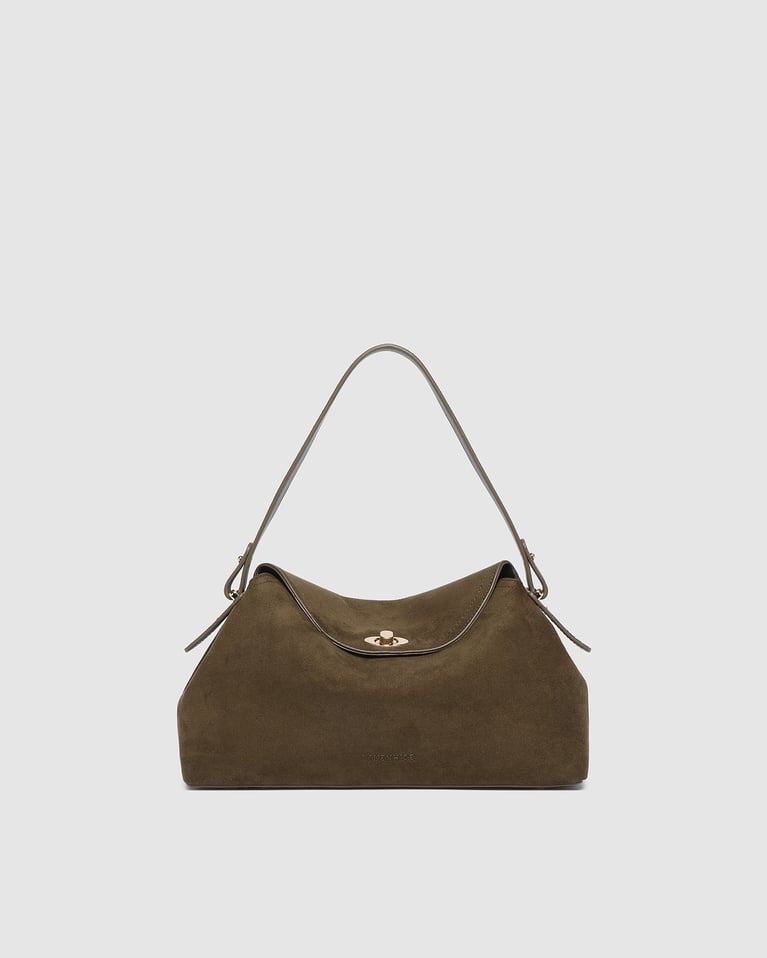 Louenhide Nicole Handbag  Suede Olive