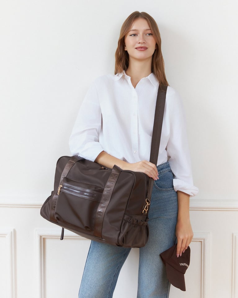 Louenhide Jenn Nylon Travel Bag Chocolate