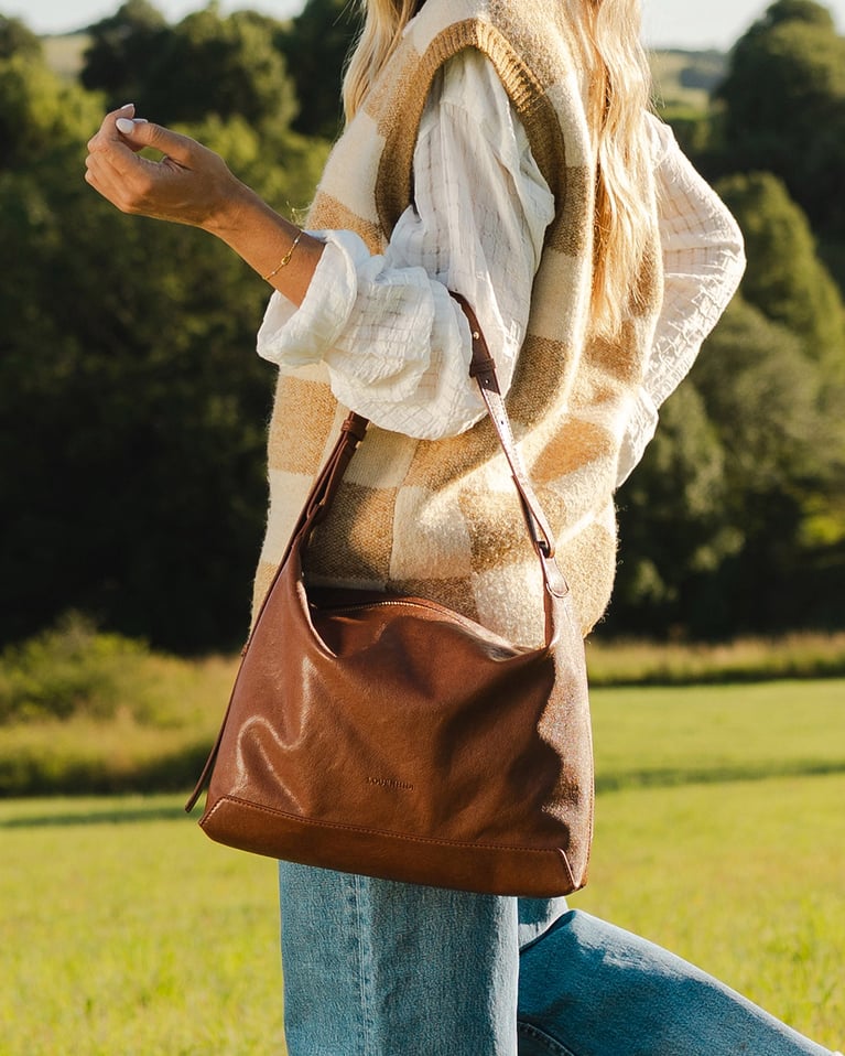 Louenhide Helena Shoulder Bag   Cognac