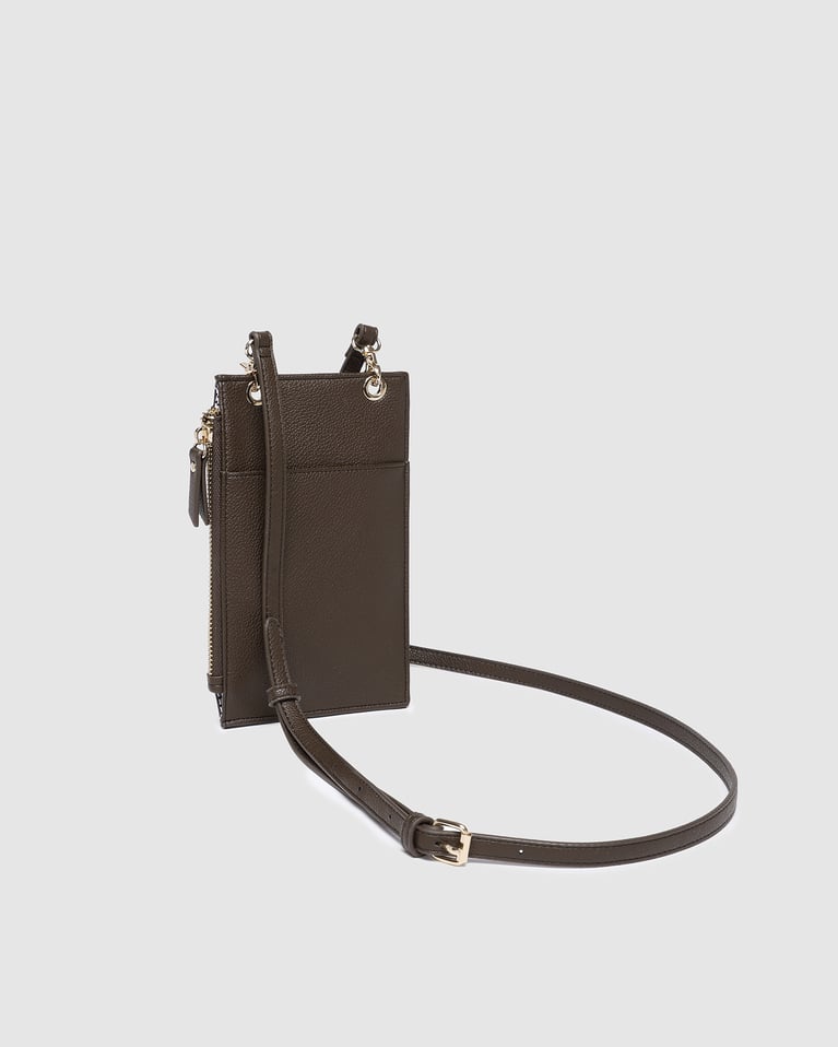 Louenhide Suki RFID Phone Bag Chocolate