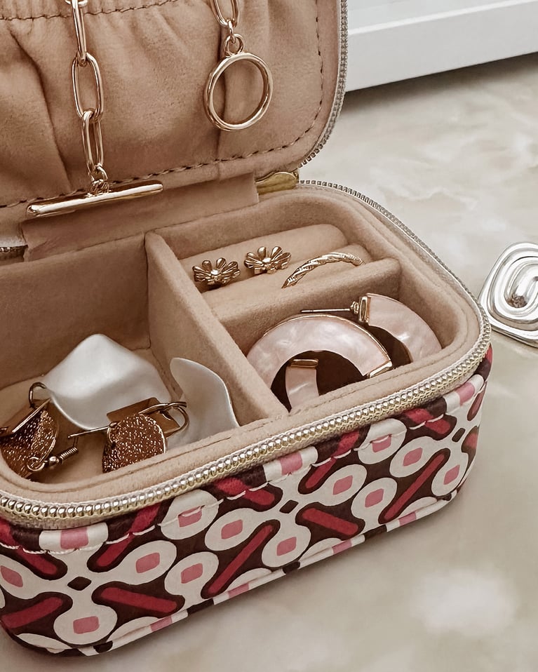 Louenhide Suzie Jewelry Case Retro Pink