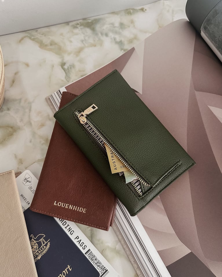 Louenhide Venice Passport Holder Olive
