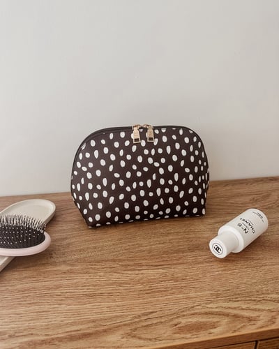 Nancy Cosmetic Bag  - Chocolate Raindrop - Lifestyle