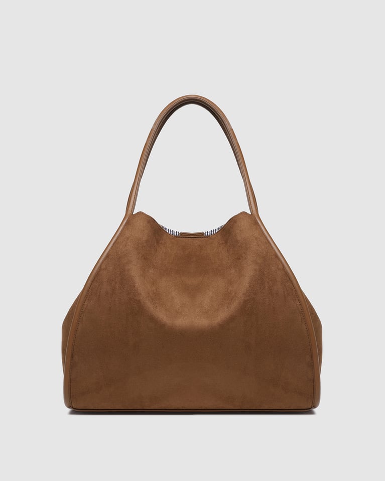 Louenhide Sutton Shoulder Bag Suede Tan