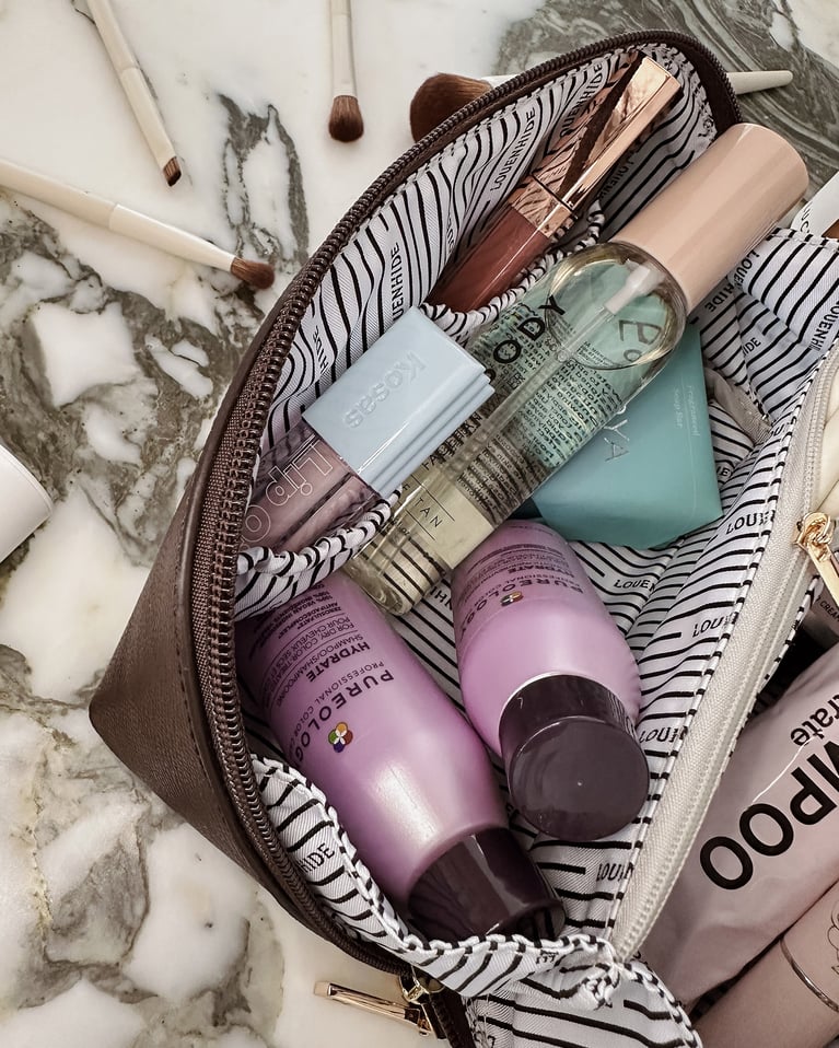 Louenhide Ellis Makeup Bag Chocolate