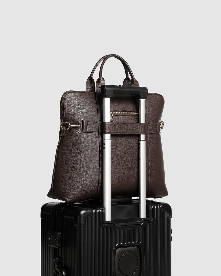Louenhide Rhodes Trolley Laptop Bag Chocolate
