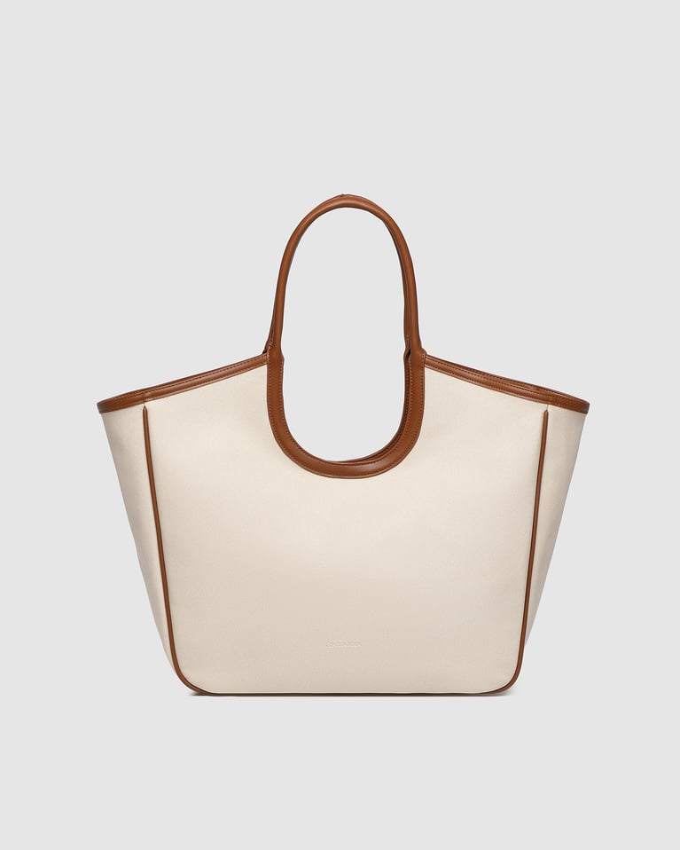 Louenhide Alexandra Tote Bag Canvas Tan