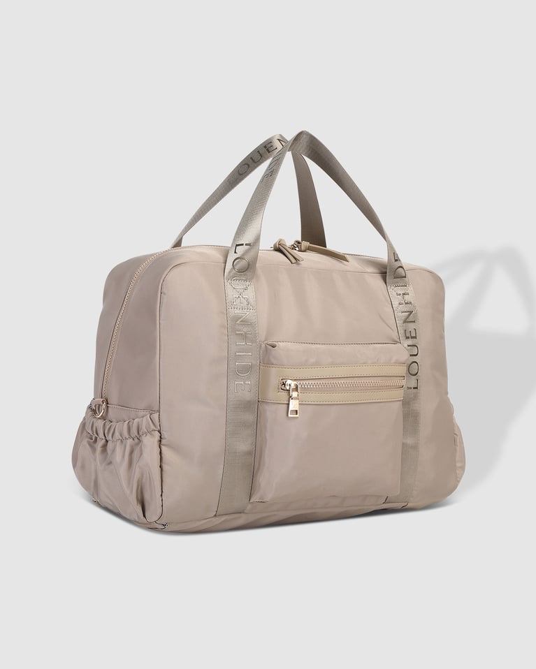 Louenhide Jenn Nylon Travel Bag Beige
