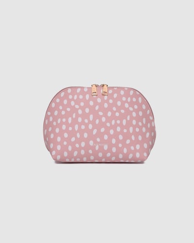 Nancy Cosmetic Bag  - Pink Raindrop