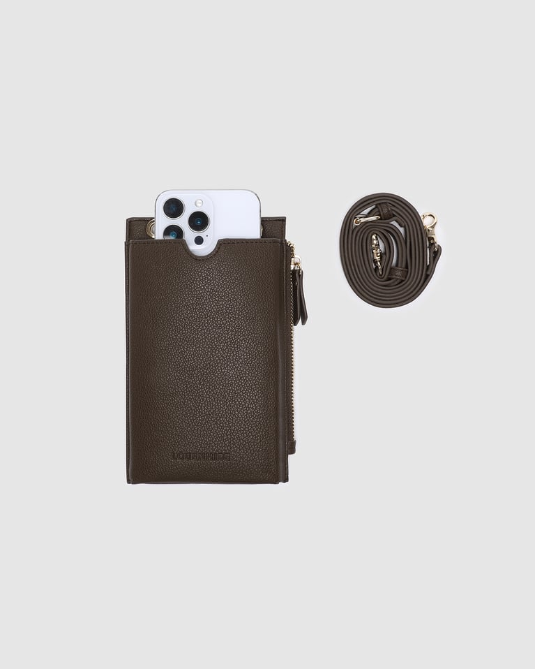 Louenhide Suki RFID Phone Bag Chocolate