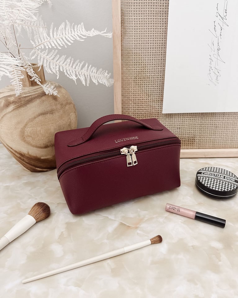 Louenhide Ellis Makeup Bag Burgundy