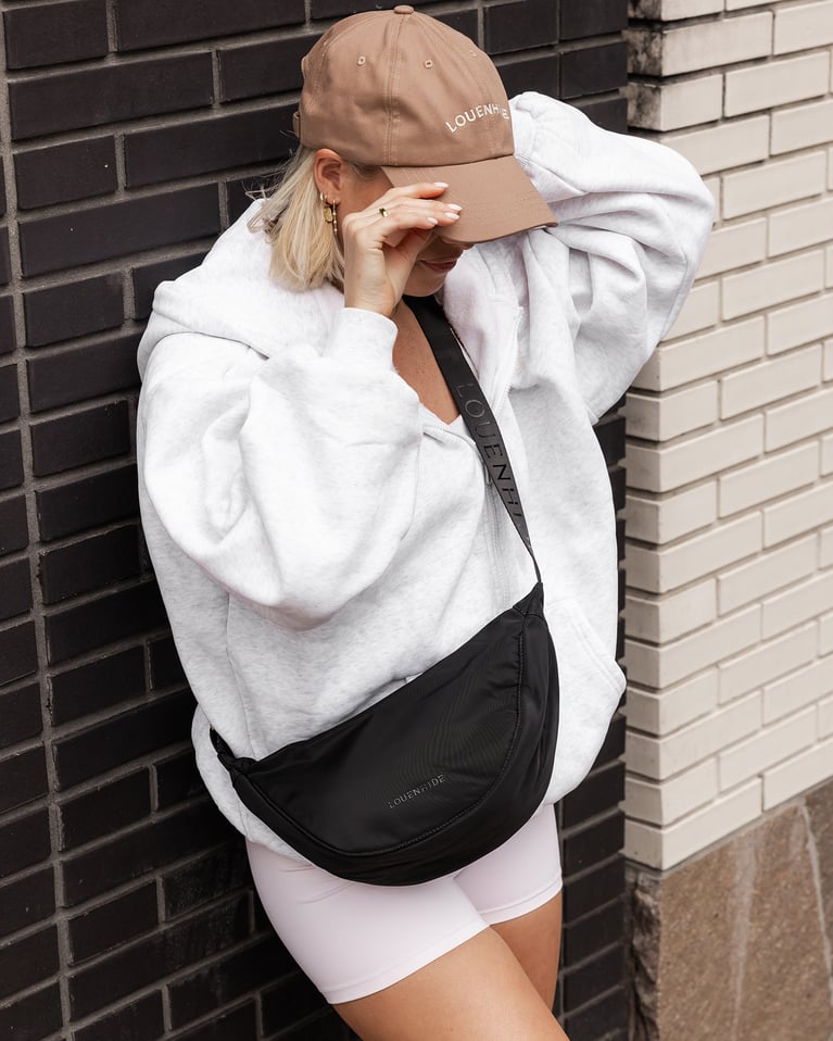 Louenhide Sylvia Nylon Sling Bag Black
