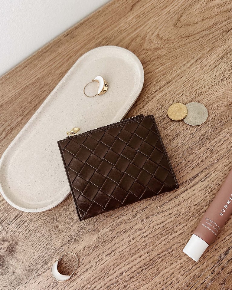 Louenhide Lily Woven Wallet Chocolate