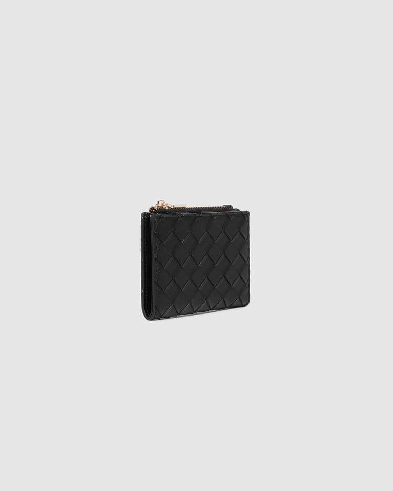 Louenhide Lily Woven Wallet Black