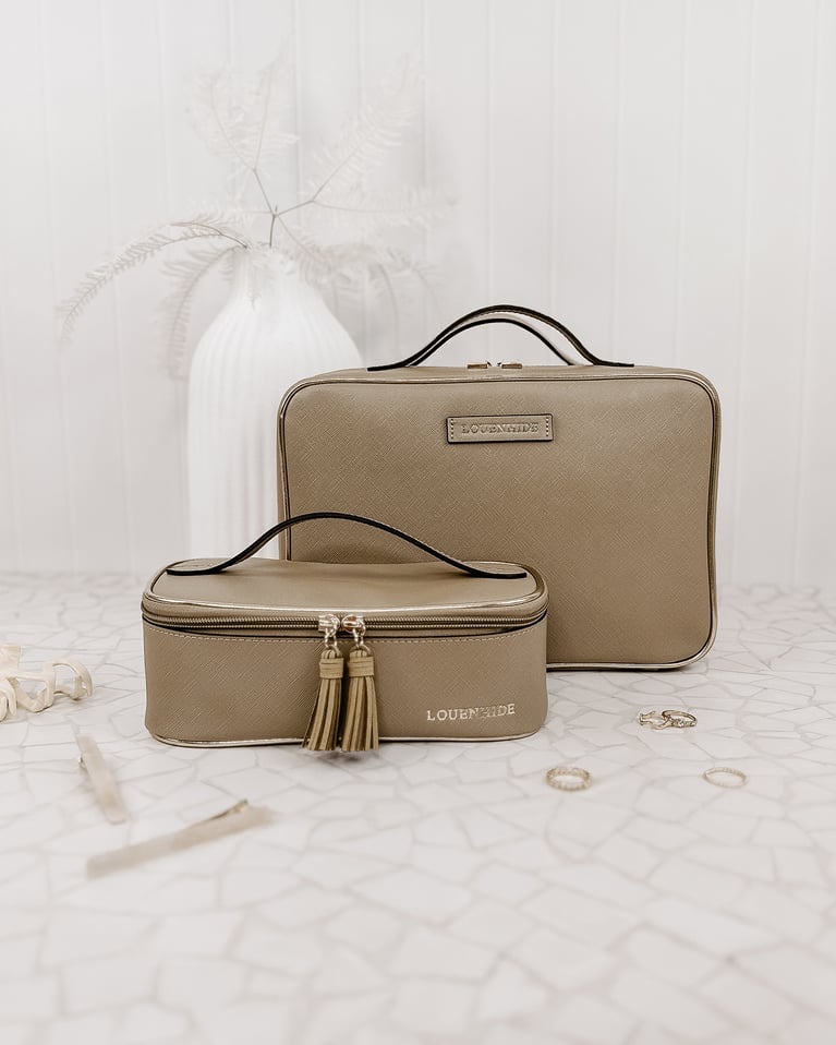 Louenhide Georgie & Fifi Cosmetic Set Coffee