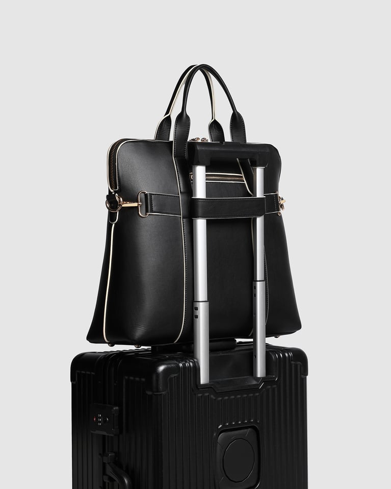 Louenhide Rhodes Trolley Laptop Bag Black and White