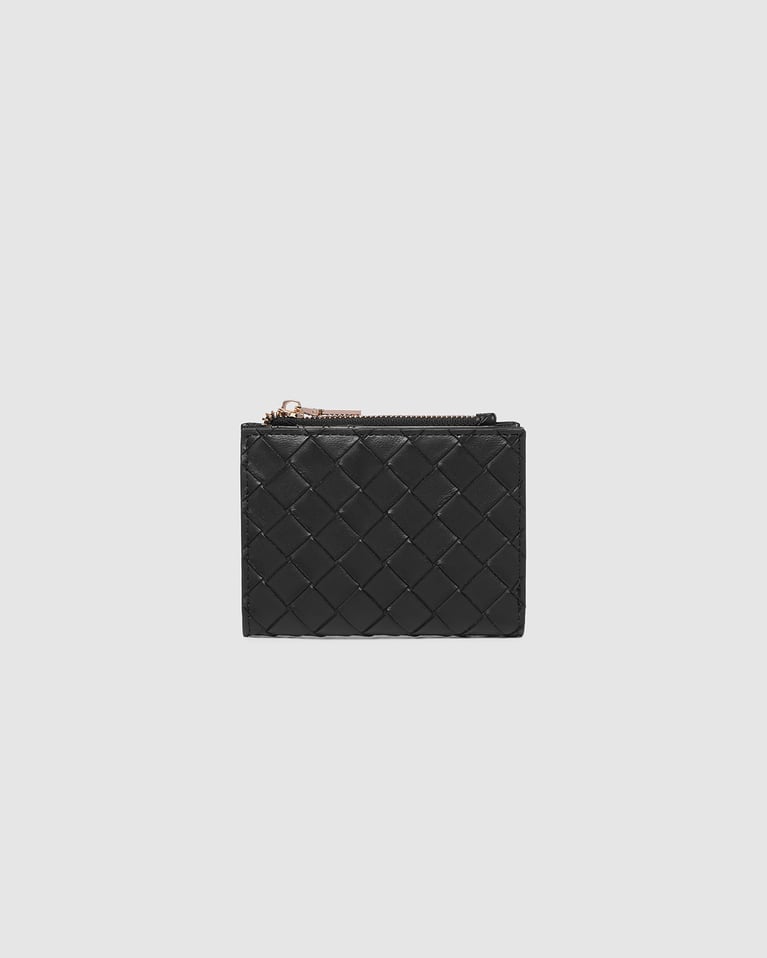 Louenhide Lily Woven Wallet Black