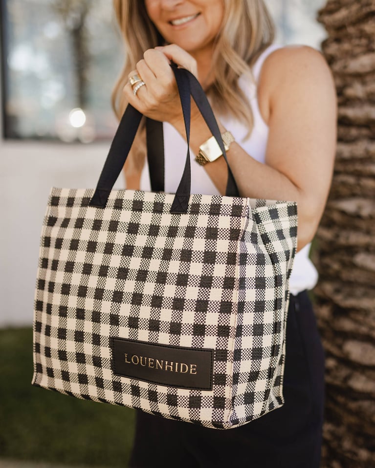 Louenhide Baby Simpson Tote Bag Black Cream