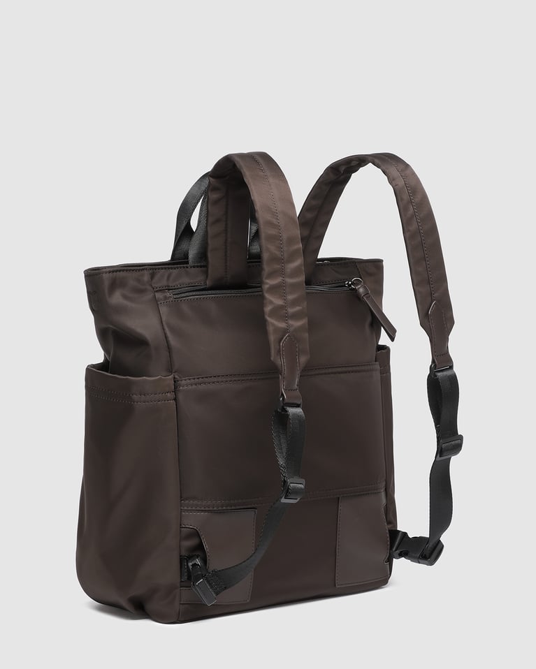Louenhide Bronx Nylon Backpack Chocolate