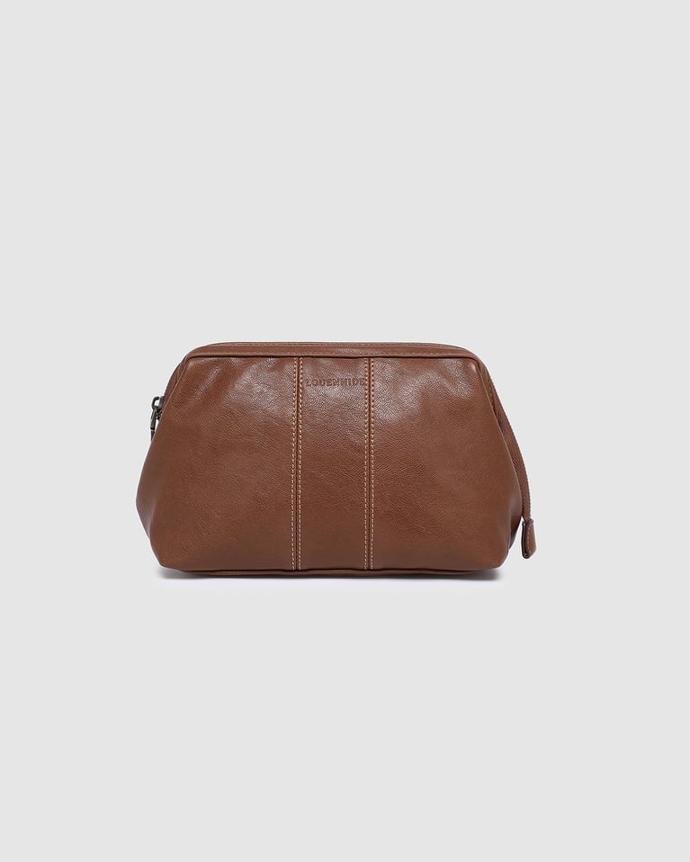 Louenhide Albie Cosmetic Case Saddle Cognac
