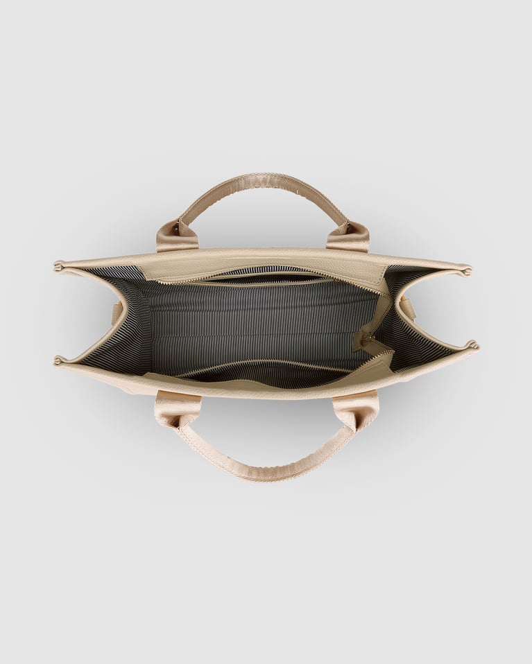 Louenhide Manhattan Logo Tote Bag Biscotti