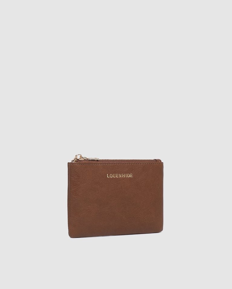 Louenhide Kuta Saddle Cardholder Purse Saddle Cognac