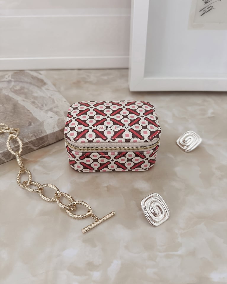 Louenhide Suzie Jewelry Case Retro Pink