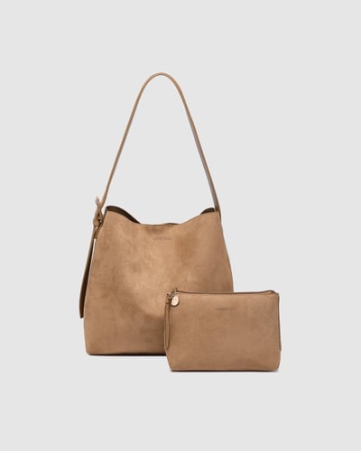 Peyton Everyday Pouch Set - Suede Honey