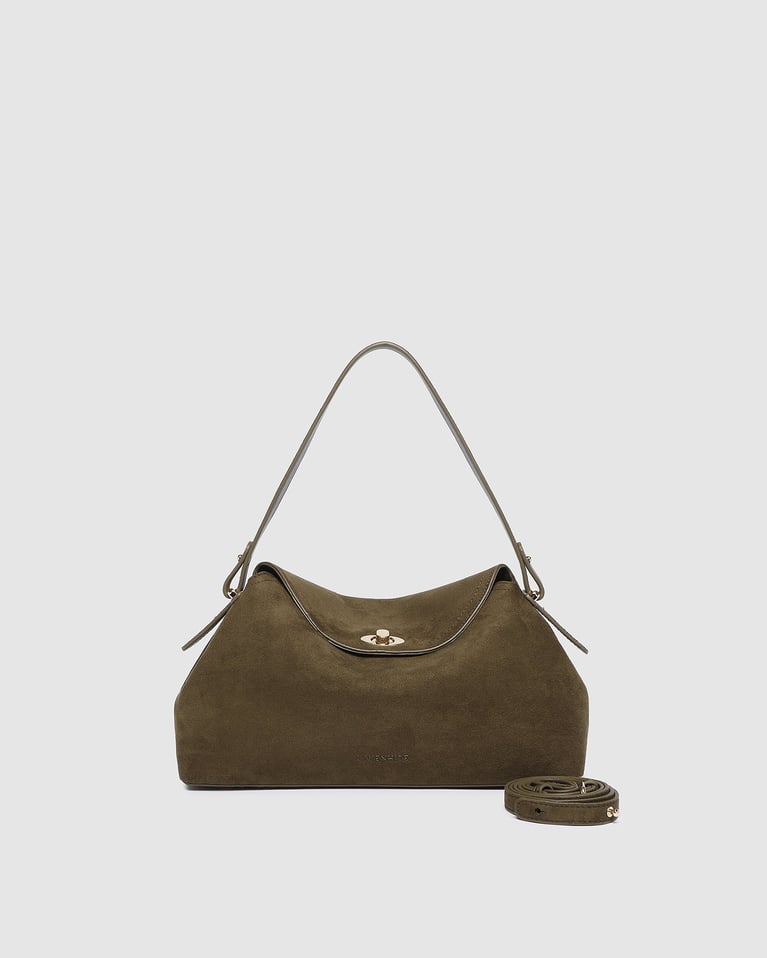 Louenhide Nicole Handbag  Suede Olive