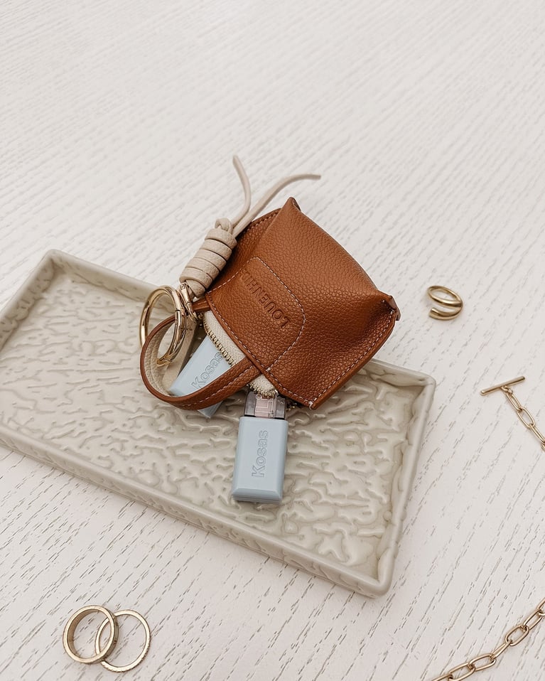 Louenhide Gina Bag Charm  Tan