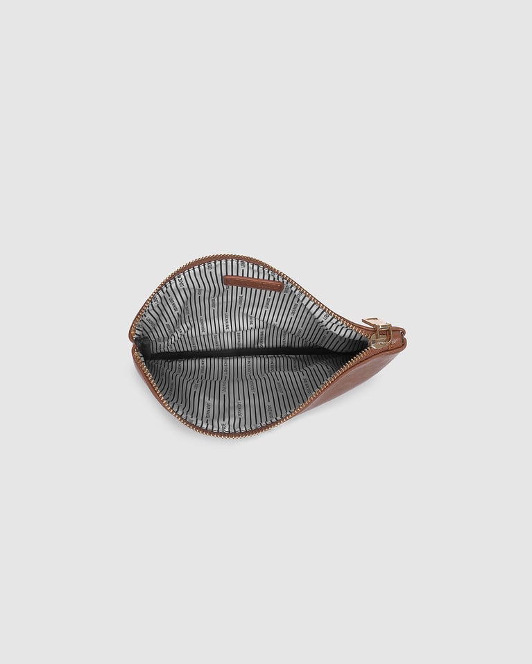 Louenhide Louie Pouch   Saddle Cognac