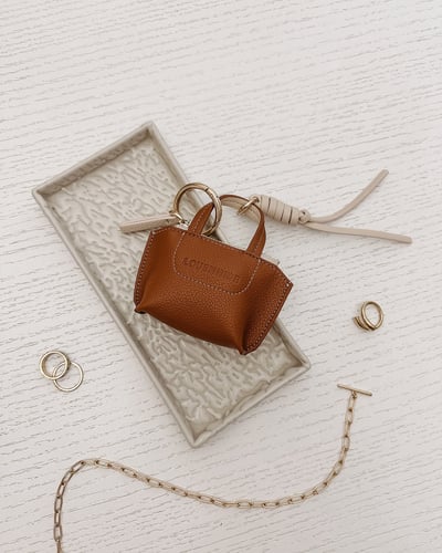 Gina Bag Charm  - Tan