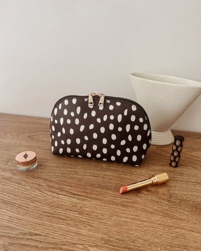 Baby Nancy Makeup Bag   - Chocolate Raindrop - Lifestyle
