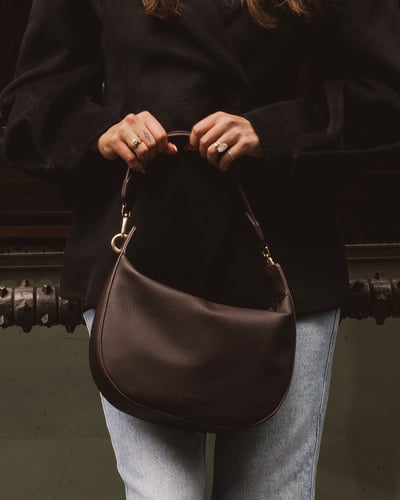 Georgina Shoulder Bag  - Chocolate - Lifestyle