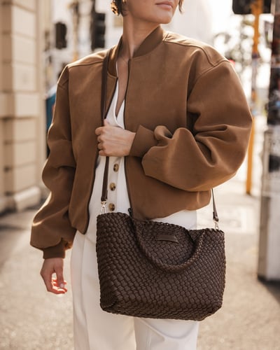 Baby Cruiser Tote Bag - Chocolate - Lifestyle
