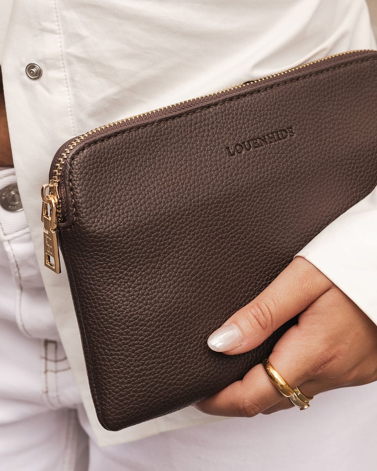 Louenhide Poppy Clutch Chocolate