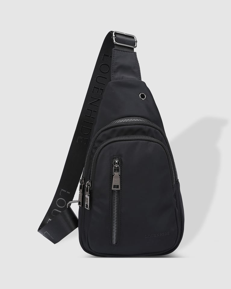 Louenhide Boyd Nylon Sling Bag Black